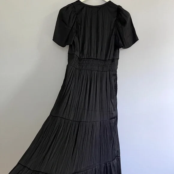 NWT Anthropologie The Somerset Silky Maxi Dress in Black size S - Picture 13 of 16